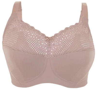 Sujetador de apoyo Glamorise COMFORT LIFT 42C FORMAS DE ENCAJE SUAVE ¡U-HERMOSAMENTE! Taupe NUEVO Foto 1 de 4