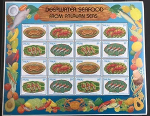Palau - Deepwater seafood from Sea - Crabs - Big M/S Timbres - stamps - MNH** YG - Picture 1 of 1