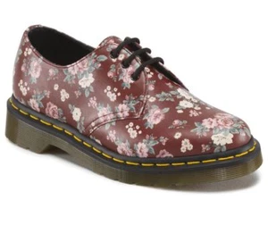 Dr. Martens 3 Loch 1461 Vintage Rose Cherry Red Softy T 10084605 - Picture 1 of 12