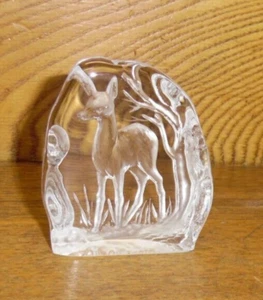 Capredoni Art Glass Paperweight w/ Deer Doe - 2.5" - Picture 1 of 6