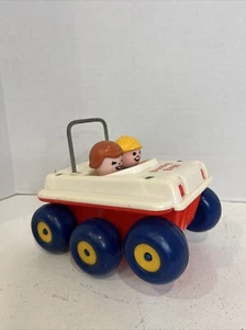 VTG‼ 1970's Fisher Price Little People Bouncing Buggy Retro Pull Toy w/ Sound - Picture 1 of 6