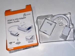j5create HDMI to VGA Adapter (Male to Female) for Laptop, Notebook, Computer - Picture 1 of 3