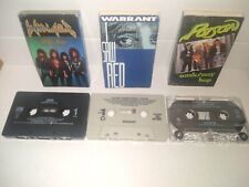 Vintage Winger & Warrant & Poison  Rock and Roll Single cassette tape lot Of 3