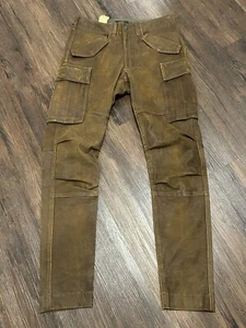 Mens Double RRL leather cargo pants Sz 28 $1,600 - Picture 1 of 18