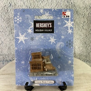 Vintage Hershey’s Holiday Village Cocoa Bean Crates Collectible Kmart 2001 W48 - Picture 1 of 3