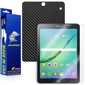 ArmorSuit Samsung Galaxy Tab S2 9.7Shield Screen Protector + Black Carbon USA - Picture 1 of 6
