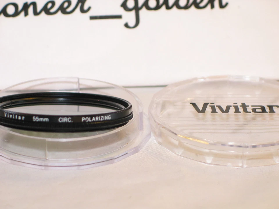 VIVITAR 55mm CIRCULAR POLARIZER filter w/ case MINT - Image 1 of 1