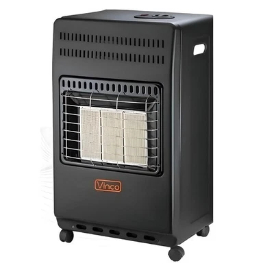 VINCO COD.71406 Stufa A Gas Con Bombola 4200W Con 3 Fuochi- Nero Opaco - Immagine 1 di 3