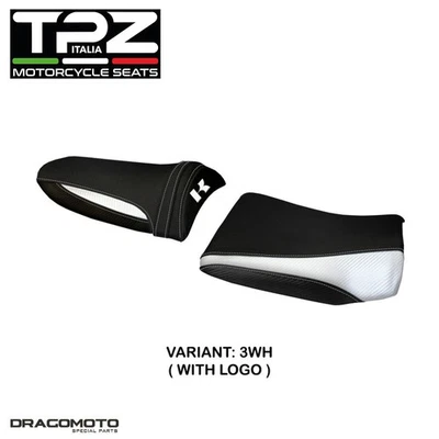 Estofamento de assento KAWASAKI Z 1000 2003-2006 KWZ736P1-3WH-3 TPZ branco CON LOGO - Imagem 1 de 4