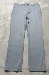 Pantalone chino Banana Republic uomo 34x29 (etichetta 34x32) grigio chiaro fronte piatto - Foto 1 di 13
