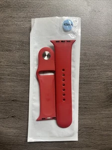 Apple 42mm Produkt Czerwony Silikon Apple Watch Zegarek Pasek sportowy - Zdjęcie 1 z 6