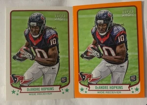 2013 Topps Magic Mini Lot Of 2 Football DeAndre Hopkins RC Ravens Texans Titans - Picture 1 of 2