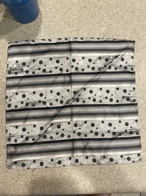 Pañuelo de bolsillo 10x10 plata 100 % seda Foto 1 de 4