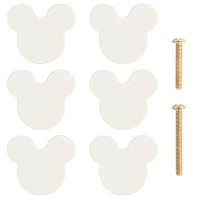 Perillas de gabinete de madera con 2 tornillos de diferentes tamaños para cajones de tocador, madera Dr... Foto 1 de 4