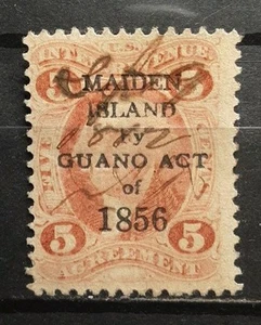 LEY GUANO de 1856 sobre ingresos AGR.5 DONCELLA. USADO (¿Falso?¿fantasma?) - Imagen 1 de 2