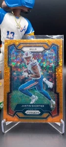 🔥Justin Shorter (RC)🔥Orange Disco Prizm🔥2023 Prizm Football #301 - Picture 1 of 2