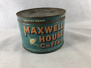 Vintage Maxwell House Kaffeedose, 1 Pfund, tolle Küchendeko!!! - Bild 1 von 9