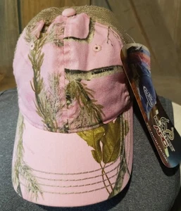 Realtree APC Pink Camo Trucker Hat Ladies Fit Mesh Back Mossy Oak Cap Adjustable - Picture 1 of 8