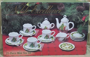 EDLE EXCELLENCE 25-TEILIGES MINI WEIHNACHTEN TEESERVICE - Bild 1 von 3