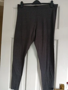 F&F Charcoal Grey Leggings Size 20 - Picture 1 of 4