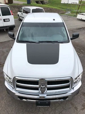 FITS 2010-2018 DODGE RAM HD 2500 3500 VINYL HOOD DECAL STICKER GRAPHIC STRIPE - Image 1 of 4