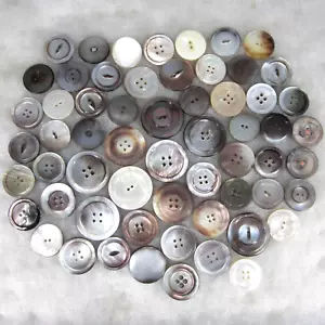 59 MOP Mother of Pearl Abalone Buttons 1" to 1½" for Crafting & Sewing - Picture 1 of 16