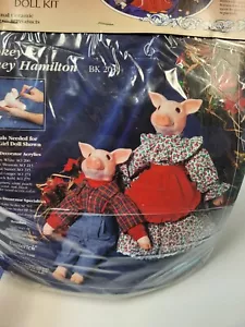 Duncan Create a Collectible Ceramic Bisqe Doll Kit PIG Smokey and Honey Hamilton - Picture 1 of 7