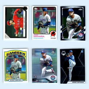 Kohei Arihara Rookie Lot 6 Baseball Cards 2021 Topps Gallery Texas Rangers Set - Picture 1 of 8