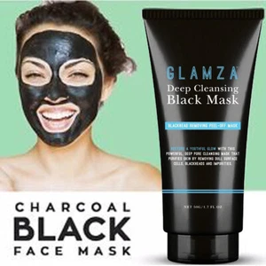 Charcoal Black Face Mask Blackhead Remover Peel Off Facial Cleansing Mask 50gm - Picture 1 of 9