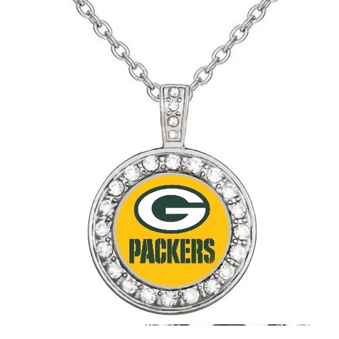 Special Green Bay Packers Women's 925 Sterling Silver Necklace Football D18 Cover