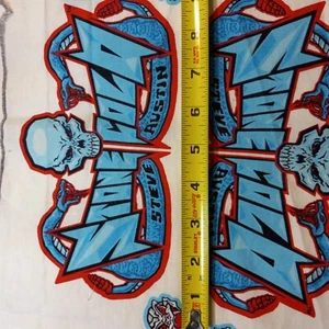 Blau WWF Logos Stone Cold Steve Austin The Rock Dwayne Johnson Cranston Baumwolle - Bild 1 von 8
