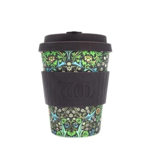 Wiederverwendbare Nachhaltige Öko Kaffee Tasse William Morris Blackthorn 12oz - Hergestellt aus PLA - Bild 1 von 6