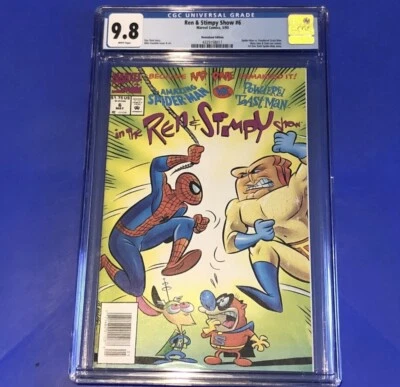 Ren & Stimpy Show #6 NEWSSTAND CGC 9.8 Spider-Man Appearance Marvel Comic 1993 - Image 1 of 2