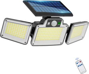 Solar Lights Outdoor with Motion Sensor, 280LED Super Bright Solar Powered Secur - Picture 1 of 12
