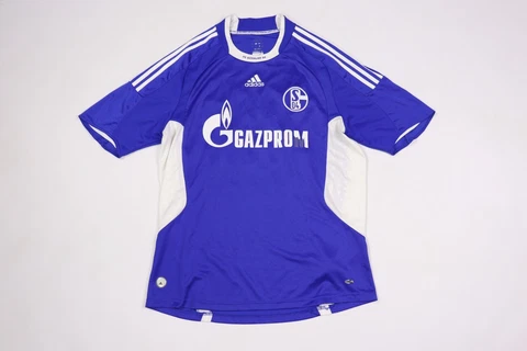 ADIDAS SCHALKE 04 KURANYI #22 Home 2008/2009 Football Soccer Shirt Jersey Size L Cover