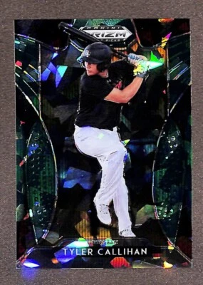 2019 Panini Prizm Draft Picks Green Cracked Ice #92 Tyler Callihan /18 - Image 1 of 3
