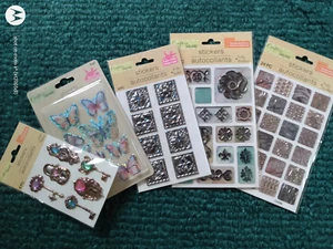 Variety of 5 Different Crafter Square Stickers - Picture 1 of 1