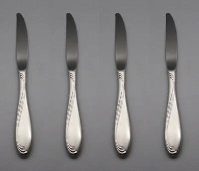 Oneida Stainless Flatware - SATIN CAMBER  Dinner Knives - Set of Four - USA Made - Image 1 of 2
