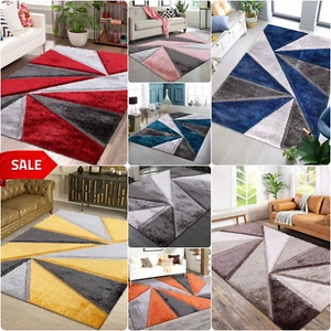 New Stylish Large Shaggy Rugs Hallway Runner Living Room Bedroom Rug Carpet Mats - Picture 1 of 57