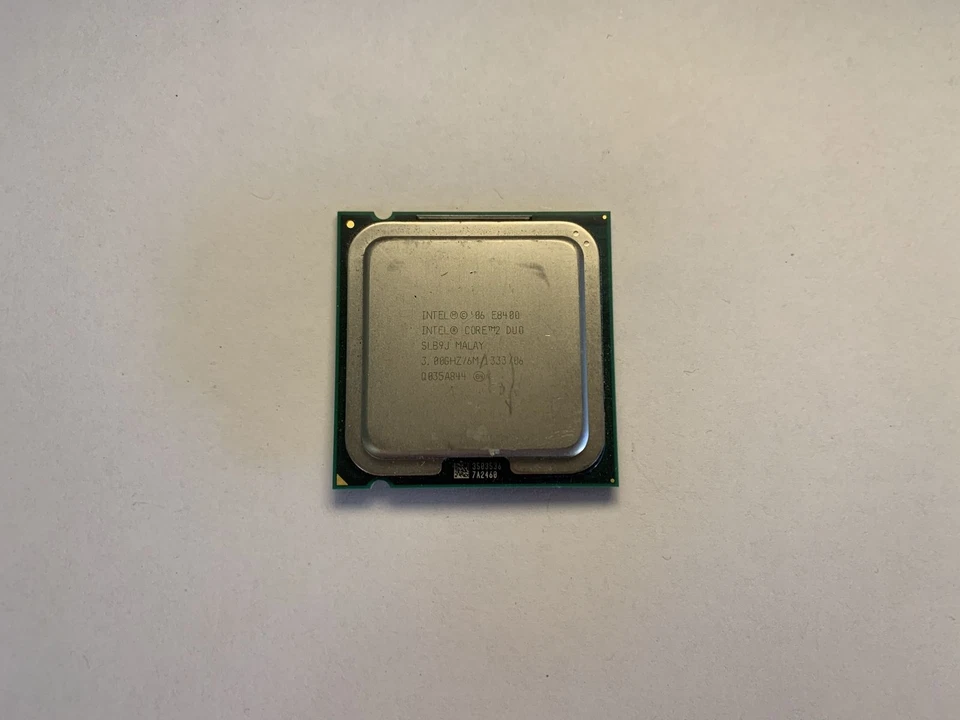 Intel Core 2 Duo E8400 - Dual Core - 3.00GHz - Socket 775 - Wolfdale Desktop CPU - Image 1 of 1