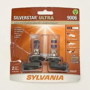 Sylvania 9006 SilverStar ULTRA High Performance Headlight Pair Set 2 Bulbs - Picture 1 of 12