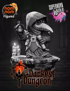 Chibi Plague Doctor - Darkest Dungeon - opzione completamente dipinta - resina 14k addominali - Foto 1 di 3