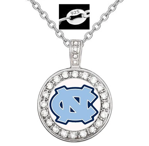 Special North Carolina Tar Heels Womens Sterling Silver Necklace Gift D18 Cover