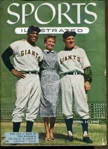 Willie Mays 1955 Sports Illustrated w/Topps Cards 4/11 Giants Nice 70563