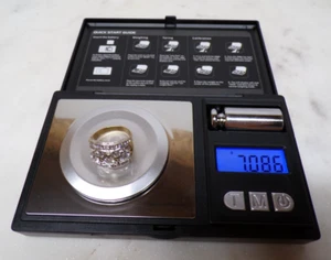 Signed Or Marked Gothic 14K Gold Ring with Lots of Diamonds 7+-Grams Size 7 GOOD - Bild 1 von 10