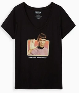 TORRID Star Trek T-Shirt Spock Graphic Classic Fit Neu - Bild 1 von 1