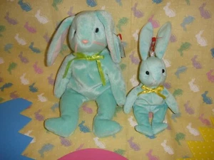 Ty Hippity Beanie Baby & Basket Beanie Hasen - Bild 1 von 5