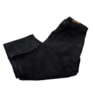 Vintage Levis 550 Jeans Herren 38x34 Schwarz Denim Jeans Orange Tab Baggy Taper 90s - Bild 1 von 7