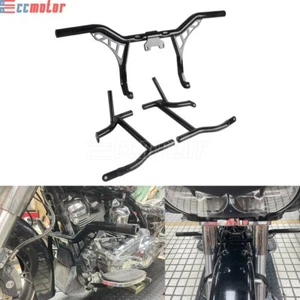 For Harley Street Glide Road King 14+ Highway Crash Bar & Saddlebag Rails Guards - Picture 1 of 28