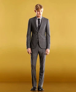 New Authentic Gucci Mens Wool Coat Jacket Blazer 50R/US 40R Gray Check, #279711 - Picture 1 of 10